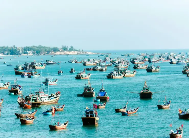 Fishing boats in Mui Ne Fishing Village