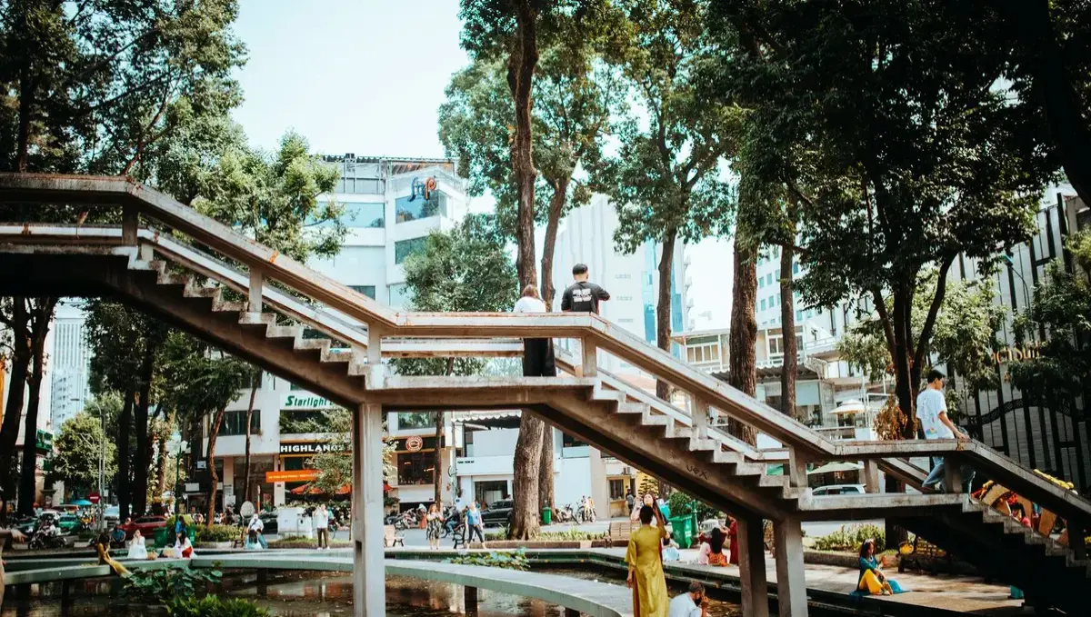 Quiet street in District 3 Ho Chi Minh City